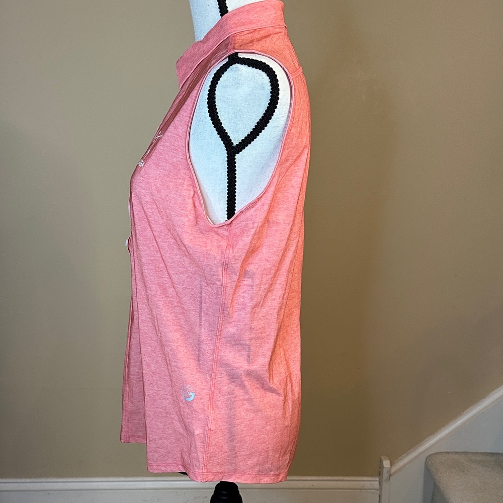 FORAY GOLF Core Sleeveless Polo in Pink - LPGA logo - Picture 7 of 17
